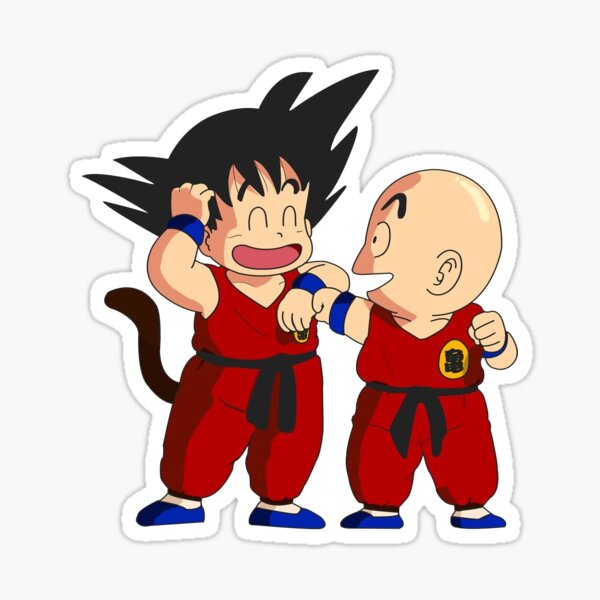 Item preview, Goku & Krillin - Dragon Ball designed and sold by Quinjao.