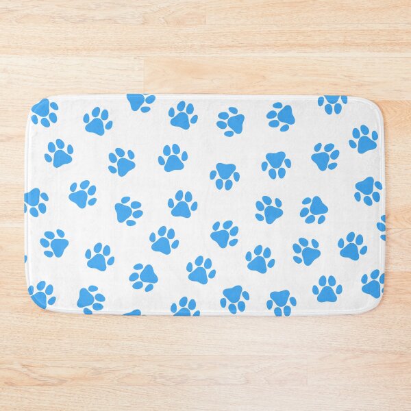 Item preview, Light blue Dog Paw Print Pattern designed and sold by patterniastudio.