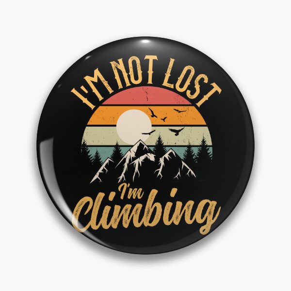 Item preview, Funny Camping Hike Vintage Sunset I'm Not Lost I'm Climbing designed and sold by ohmier.