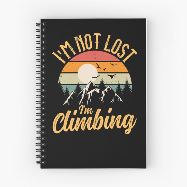 Item preview, Funny Camping Hike Vintage Sunset I'm Not Lost I'm Climbing designed and sold by ohmier.