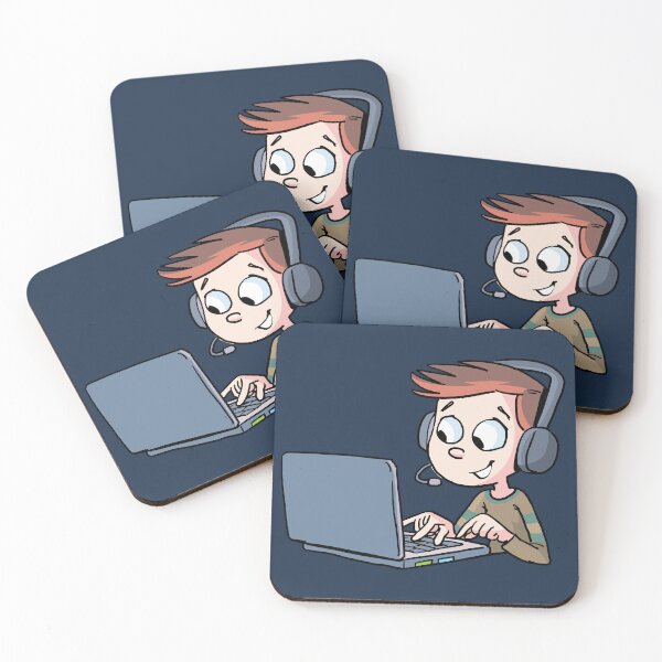 Item preview, boy sit in front the laptop designed and sold by duxpavlic.