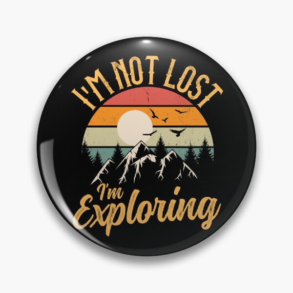Item preview, Funny Camping Hike Vintage Sunset I'm Not Lost I'm Exploring designed and sold by ohmier.