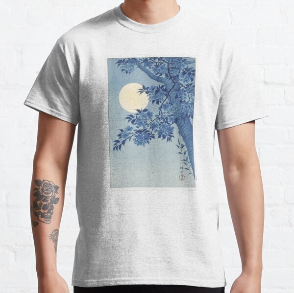 Aperçu de l'œuvre Cerisiers en fleurs par une nuit de pleine lune par Ohara Koson créée et vendue par see-the-fox.