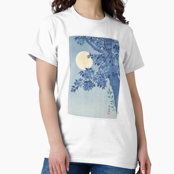 Item preview, Blossoming Cherry on a Moonlit Night by Ohara Koson designed and sold by see-the-fox.