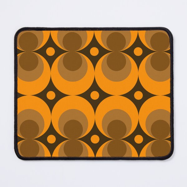 Item preview, orange abstract geometrical retro design designed and sold by pauloneill-art.
