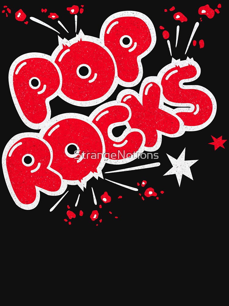 Disover 70s Pop Rocks Retro Candy Phenomenon Logo with A Little Distressing | Active T-Shirt 
