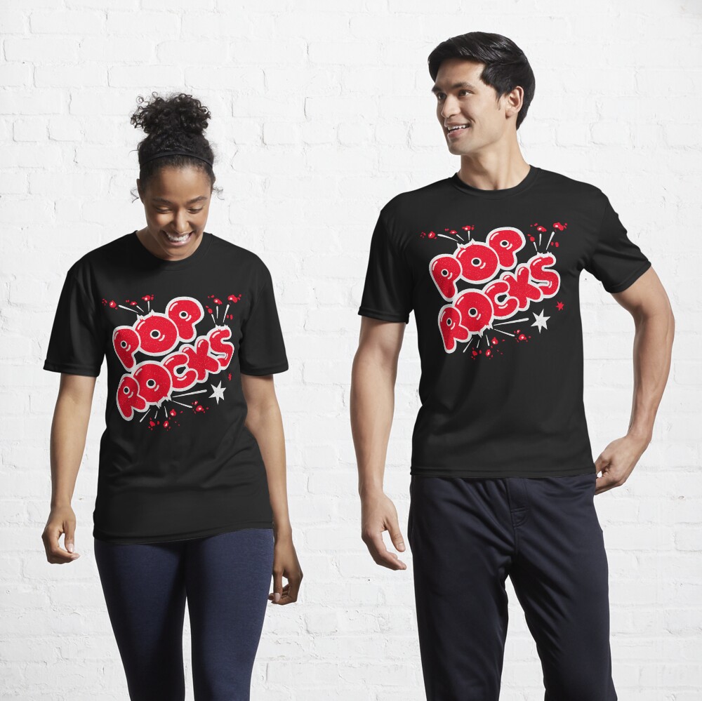 Discover 70s Pop Rocks Retro Candy Phenomenon Logo with A Little Distressing | Active T-Shirt 