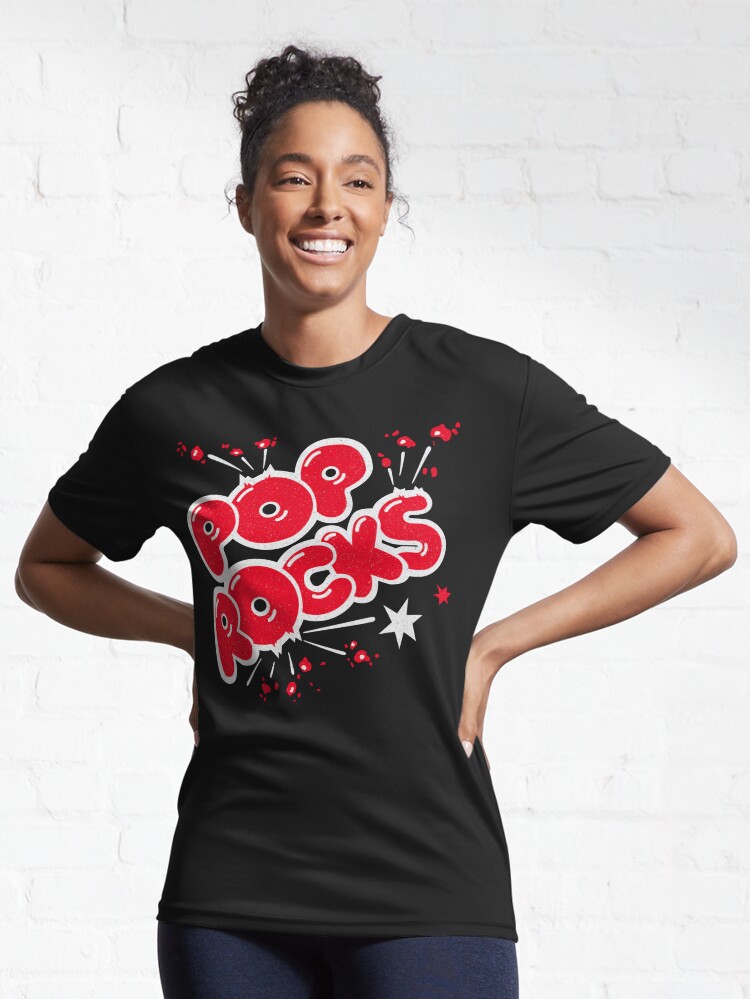 Disover 70s Pop Rocks Retro Candy Phenomenon Logo with A Little Distressing | Active T-Shirt 