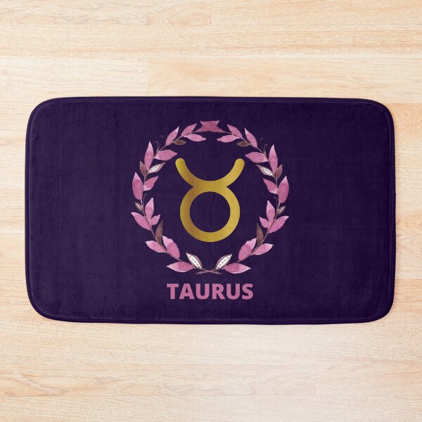 Item preview, Purple Leafy Taurus Zodiac Sign designed and sold by Hellofriendco.
