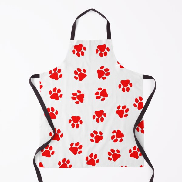Item preview, Red Dog Paw Print Pattern designed and sold by patterniastudio.