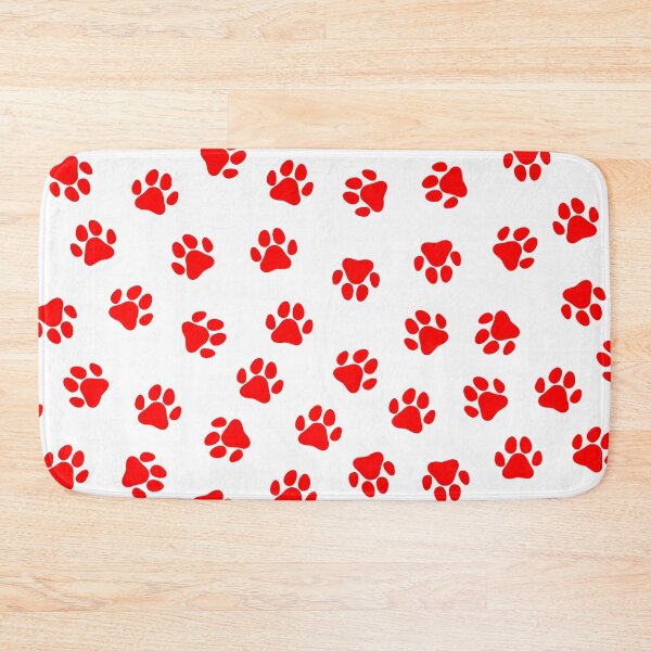Item preview, Red Dog Paw Print Pattern designed and sold by patterniastudio.
