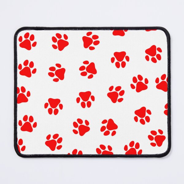 Item preview, Red Dog Paw Print Pattern designed and sold by patterniastudio.