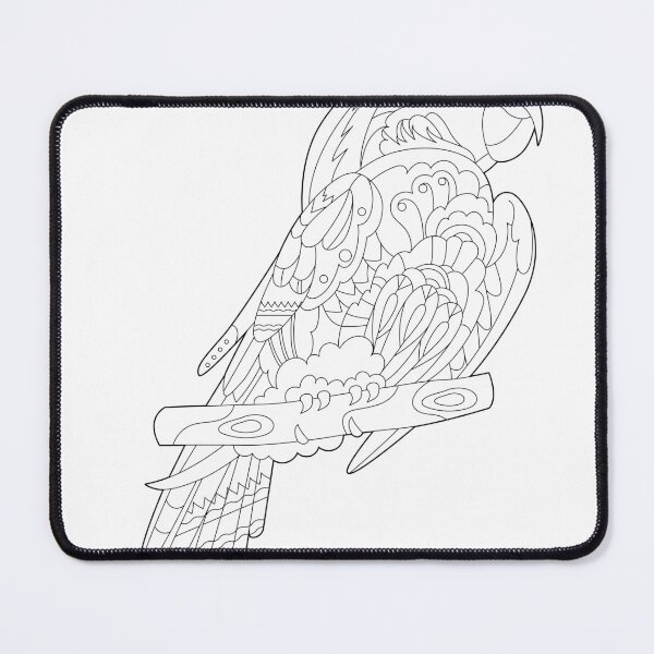 Item preview, Cute parrot. T-shirt print. Style coloring book designed and sold by annatyukhmeneva.