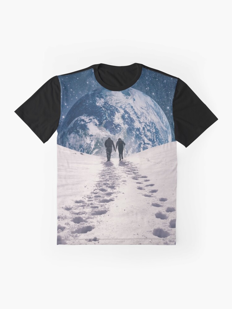 Thumbnail 4 of 5, Graphic T-Shirt, Pale Blue Dot designed and sold by buko.