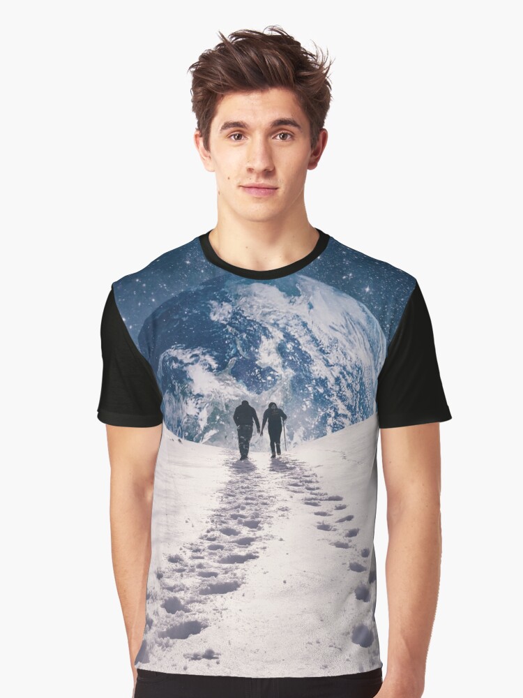 Thumbnail 1 of 5, Graphic T-Shirt, Pale Blue Dot designed and sold by buko.