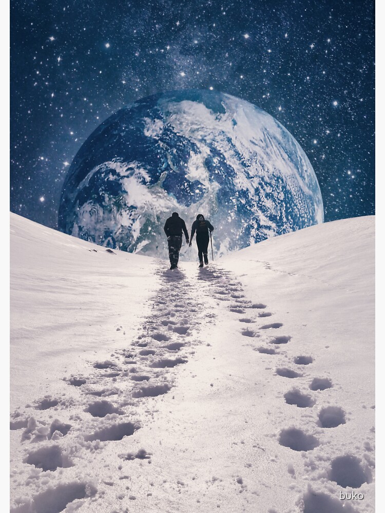 Thumbnail 3 of 3, Sticker, Pale Blue Dot designed and sold by buko.