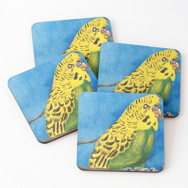 Item preview, Colourful Green and Yellow Budgie designed and sold by pohlma.
