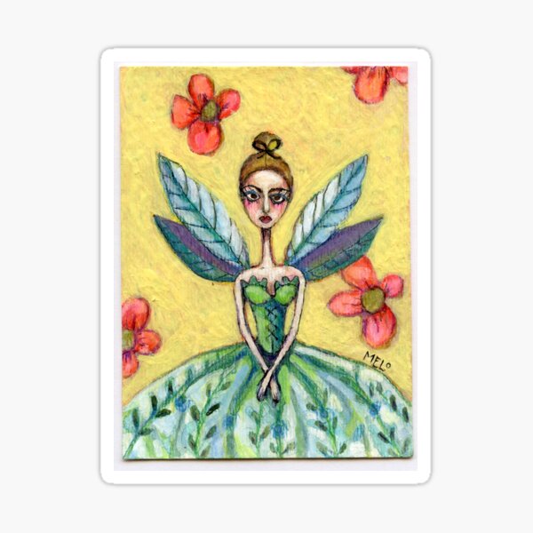 Melo Yellow Fairy Sticker