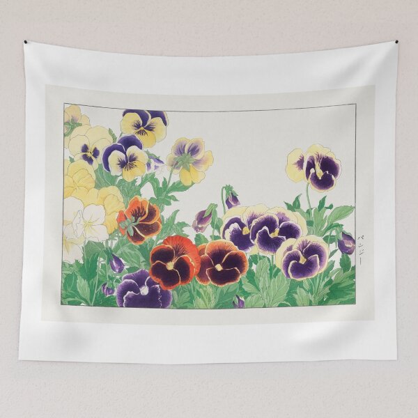 Item preview, Traditional Japanese Pansi - Antique Flower Illustration designed and sold by FrostMintStudio.