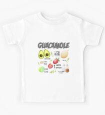 Guacamole Rezept Kunstdruck Kinder T-Shirt