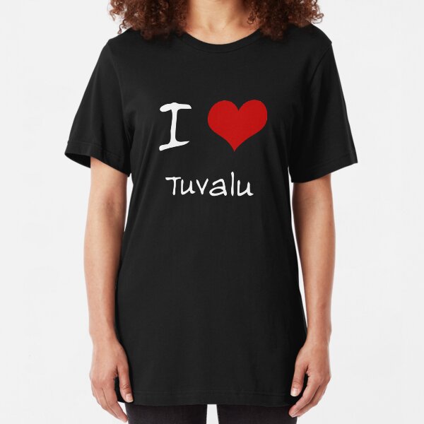I Love Corazón Tuvalu Camiseta
