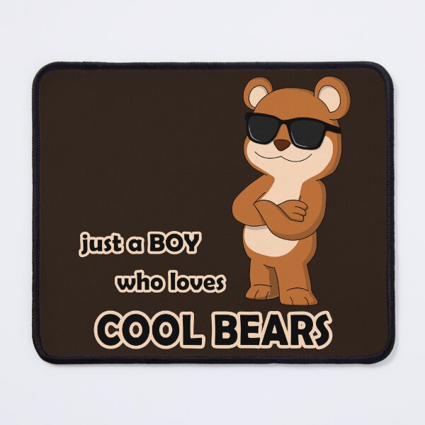 Item preview, Just a boy who loves cool bears - Funny teddy with sunglasses designed and sold by GiborDesign.