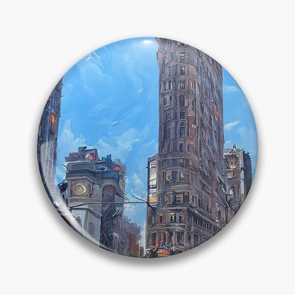 Item preview, New York and the Flatiron Building designed and sold by AM FineArtPrints.