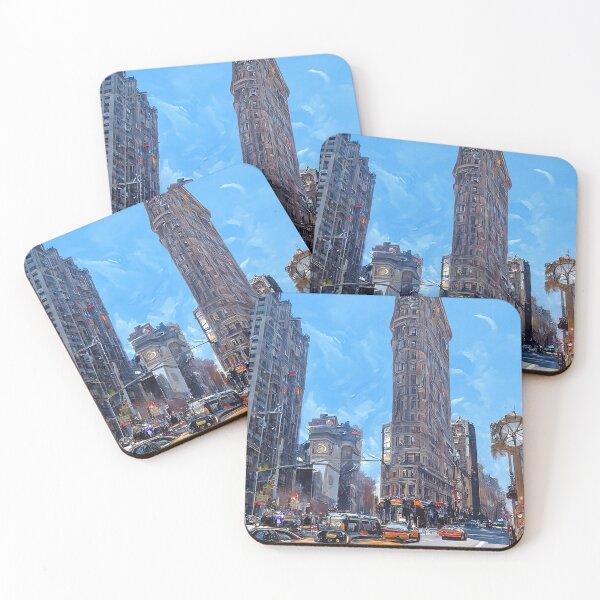 Item preview, New York and the Flatiron Building designed and sold by AM FineArtPrints.