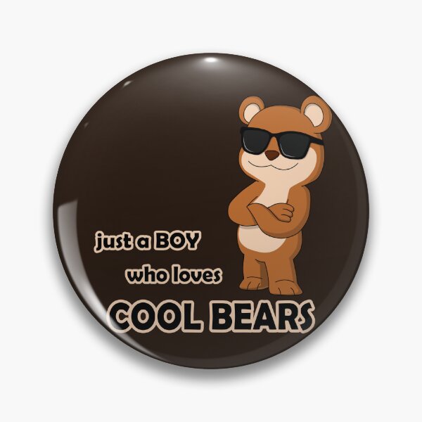 Item preview, Just a boy who loves cool bears - Funny teddy with sunglasses designed and sold by GiborDesign.