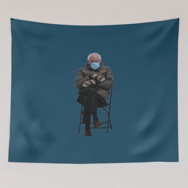 Item preview, Bernie Sanders _quot_Ich saß nur da und versuchte mich warm zu halten._quot_   designed and sold by Aussenseiters.