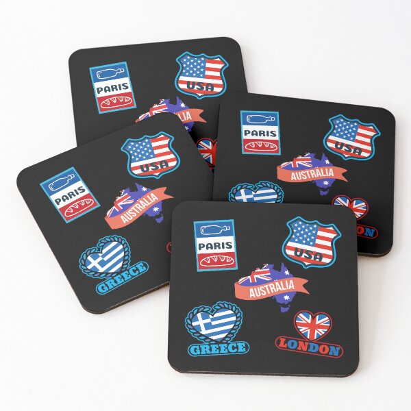 Item preview, Five Countries Flag Traveling designed and sold by ZimbomDesigner.