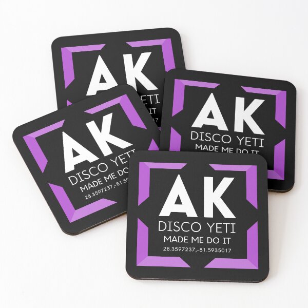 Item preview, AK Disco Yeti Made Me Do It- Purple corners Classic designed and sold by SoladoKinoto.