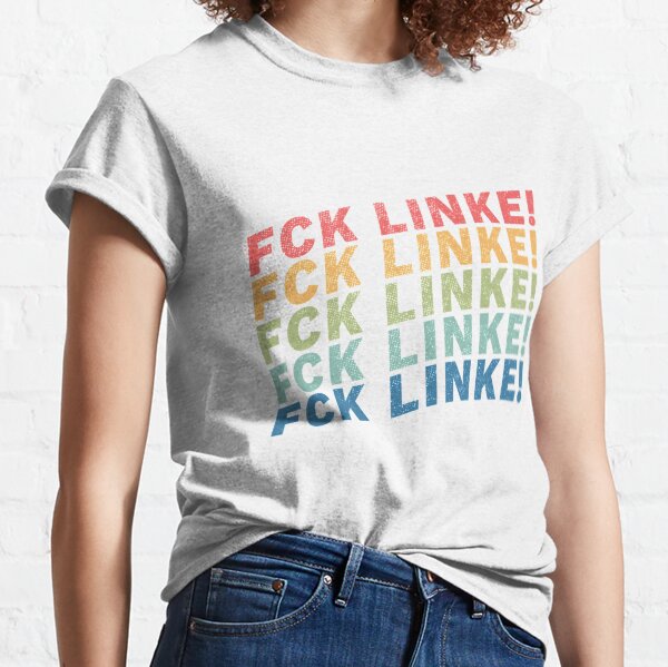 Vista previa del artículo con la obra «FCK LINKE Camiseta larga», diseñado y vendido por Aussenseiters.