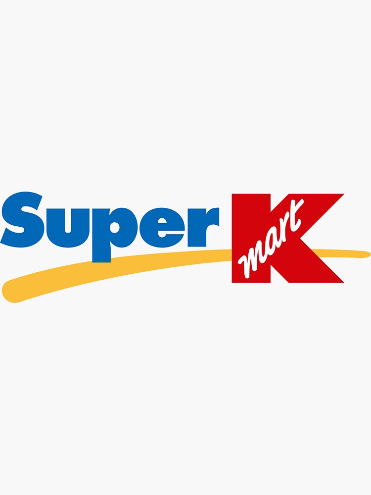 "BEST SELLING Super KMart" Sticker for Sale by BenawaRed Redbubble