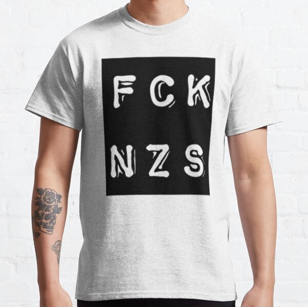 Vista previa del artículo con la obra «FCK NZS», diseñado y vendido por Aussenseiters.