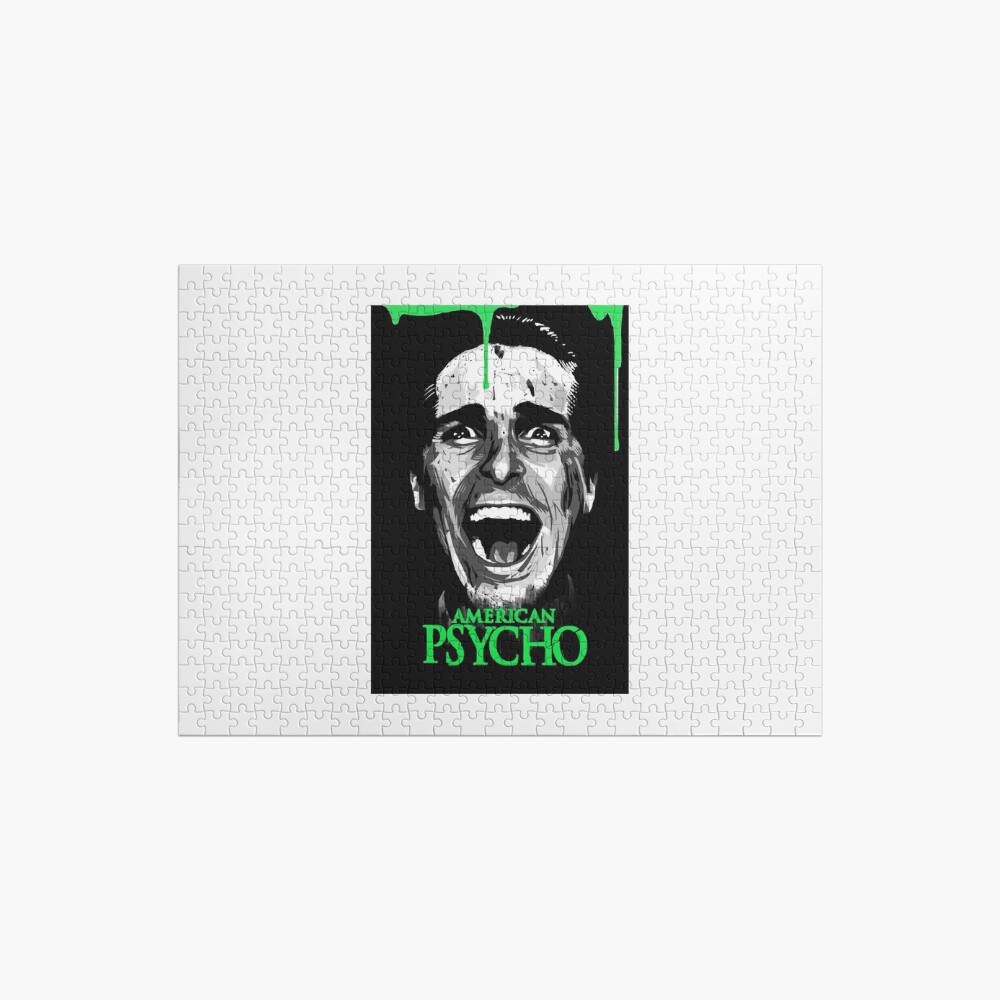 New Arrival Attraction Murder Fanatic Horror Satire American Psycho Movie Gifts Jigsaw Puzzle by DoughertyAutumn JW-2US010XN