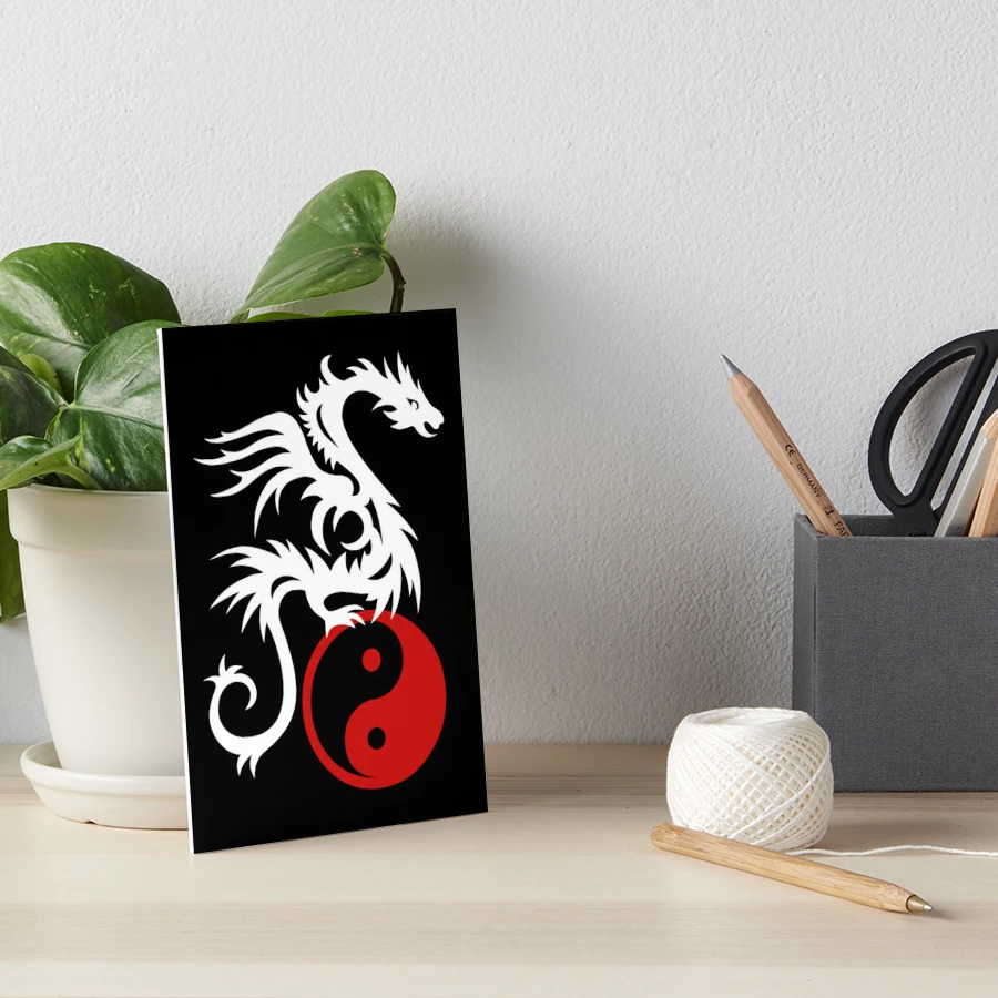 Yin Yang Dragon Tattoo - Graphic Design 2 Art Board Print for Sale