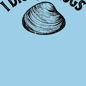 Artwork thumbnail, I Dig Quahogs Shellfish Digging Raking Shirt Sticker by ArianMusliu