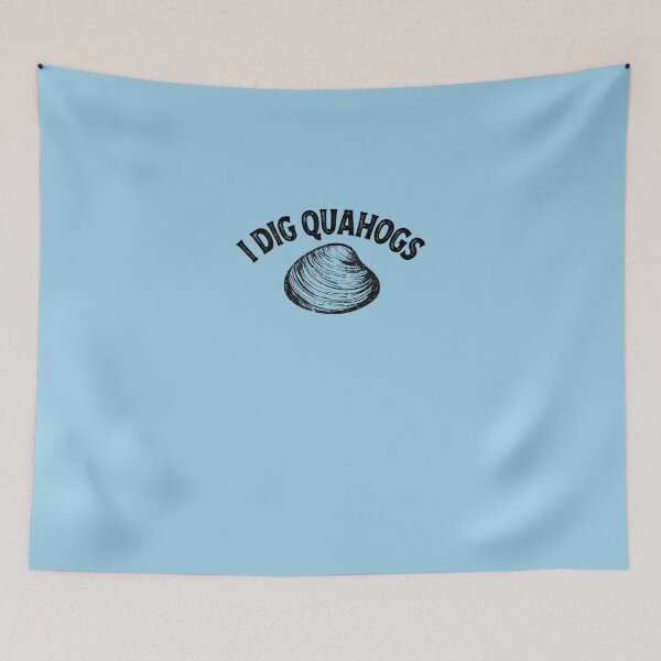 Item preview, I Dig  Quahogs Shellfish Digging Raking Shirt  Sticker designed and sold by ArianMusliu.