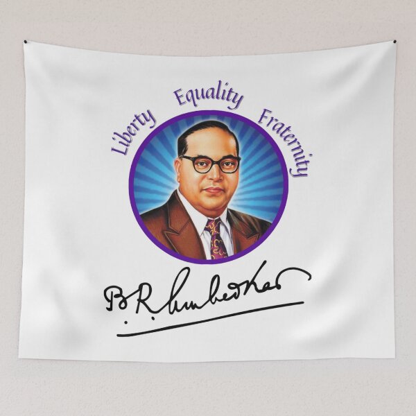 Item preview, Ambedkar - Liberty Equality Fraternity- yellow   designed and sold by KaeKason.