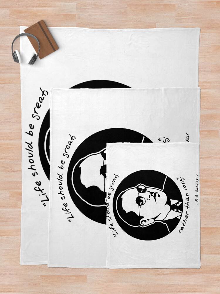 Thumbnail 5 of 6, Throw Blanket, B. R. Ambedkar designed and sold by KaeKason.