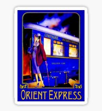 ORIENT EXPRESS: Vintage Train Passenger Travel Print Sticker