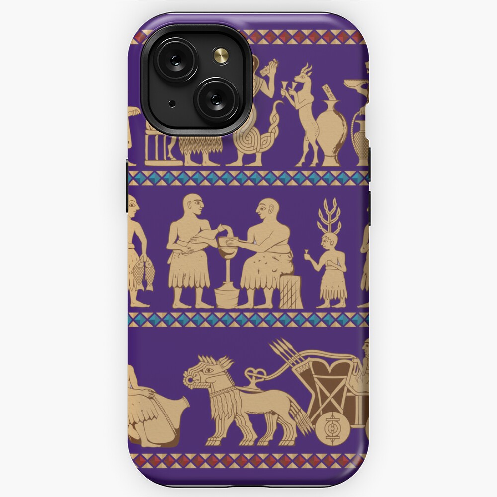 Babylonian designs Lion iPhone Case for Sale by Dingir ENKI