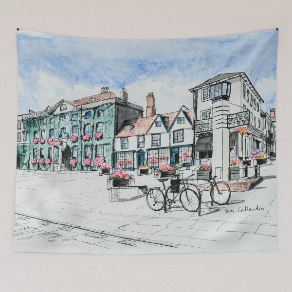 Item preview, Angel Hill Bury St Edmunds Painting designed and sold by Tom Crittenden.