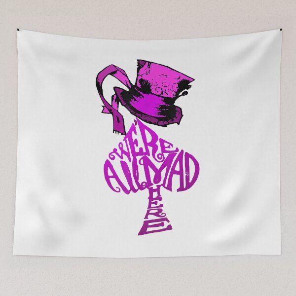 Item preview, Virtuoso Delicate Eye Magic Nice We'Re All Mad Here Pink Hat In Wonderland Tee Shirt Gift For Fan designed and sold by GrCharleRidgley.