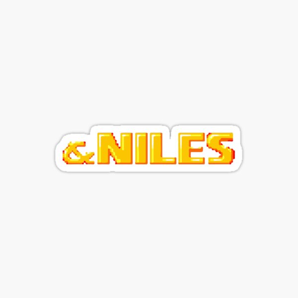 ........ & niles Sticker