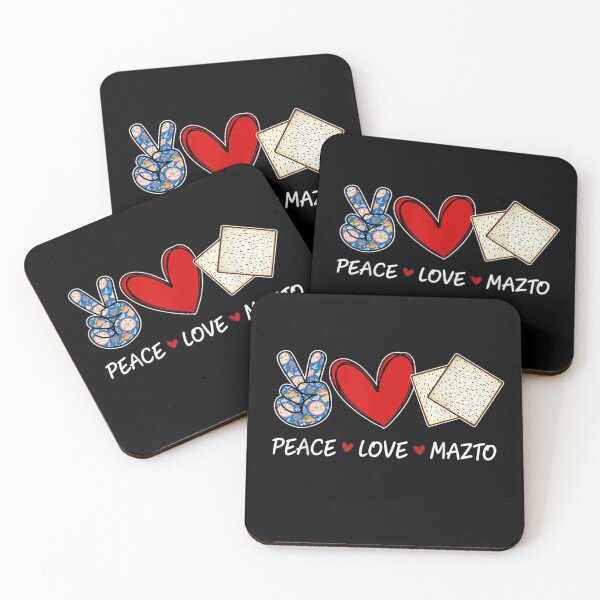 Item preview, Peace Love Matzo Funny Passover Pesach Seder Jewish Food designed and sold by Andreberube.