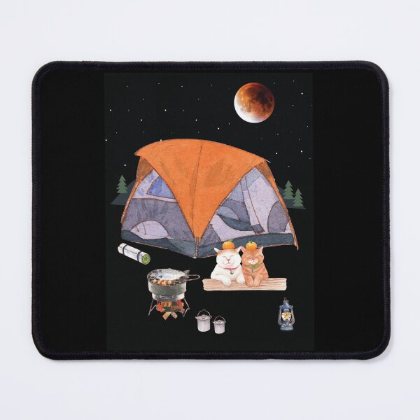 Item preview, Cats Cozying at Camp, Camp Fire Cooking designed and sold by chillaxcats.