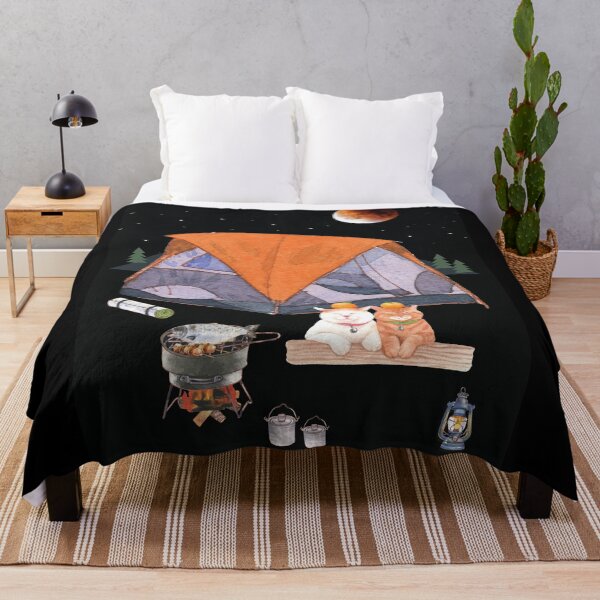 Item preview, Cats Cozying at Camp, Camp Fire Cooking designed and sold by chillaxcats.