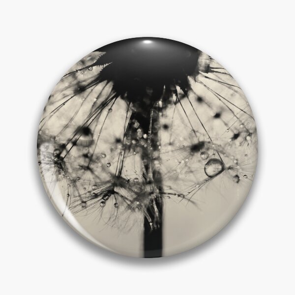 Item preview, Flower photography - Dandelion - silver floral print designed and sold by Ingrid Beddoes Photography.